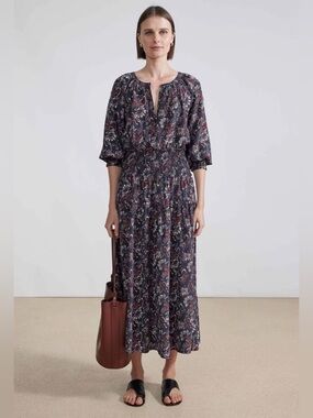 Apiece Apart La Ventura Maxi Silk Floral Dress ~ M